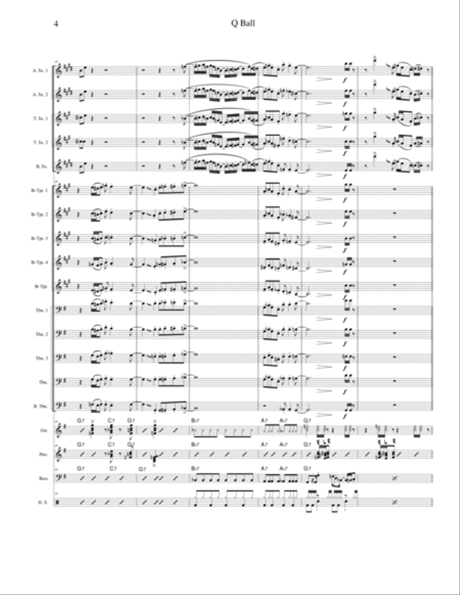 Q Ball Jazz Ensemble scores gallery preview page 5