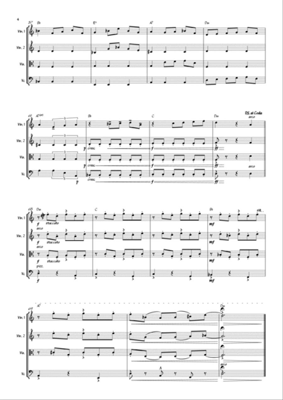 La Llorona (The Weeping Woman) Small Ensemble scores gallery preview page 4