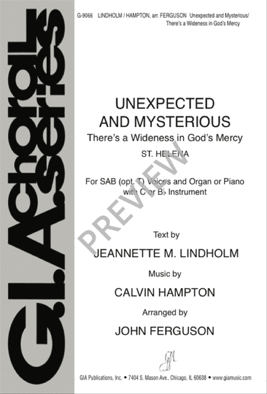 Unexpected and Mysterious 3-Part scores gallery preview page 2
