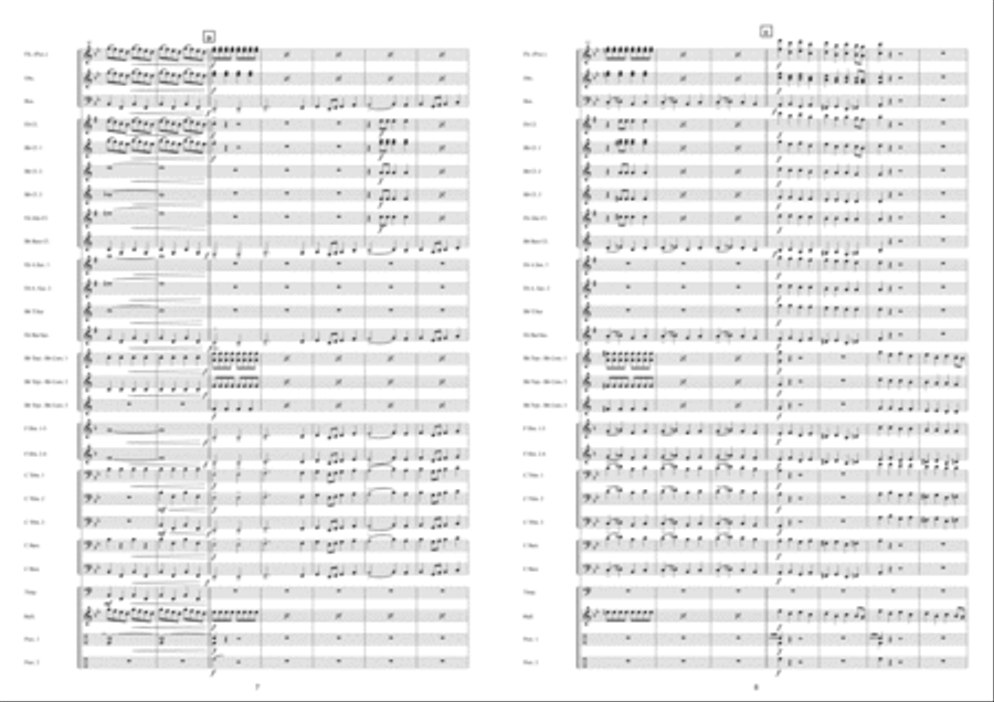 Marche Militaire Française Fanfare Band scores gallery preview page 5