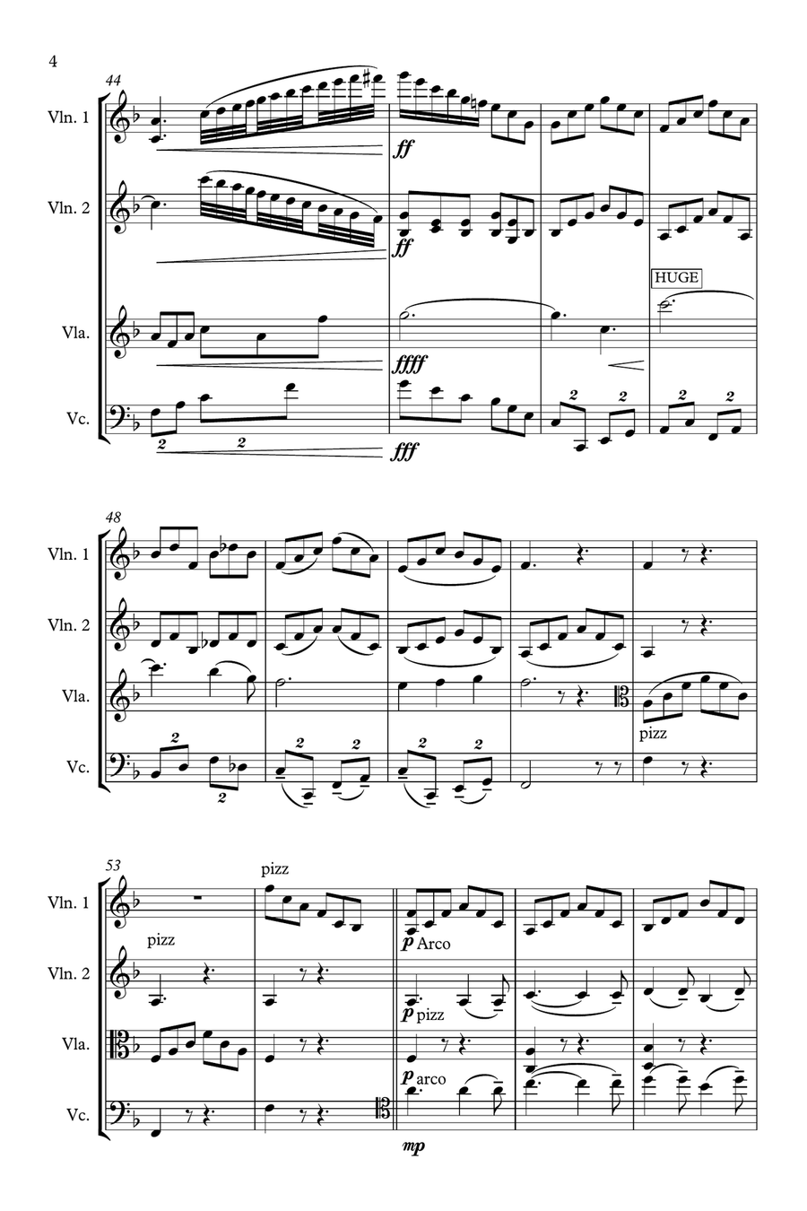 O Holy Night O Holy Night String Quartet scores gallery preview page 4