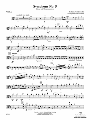 Book cover for Symphony No. 5: Viola