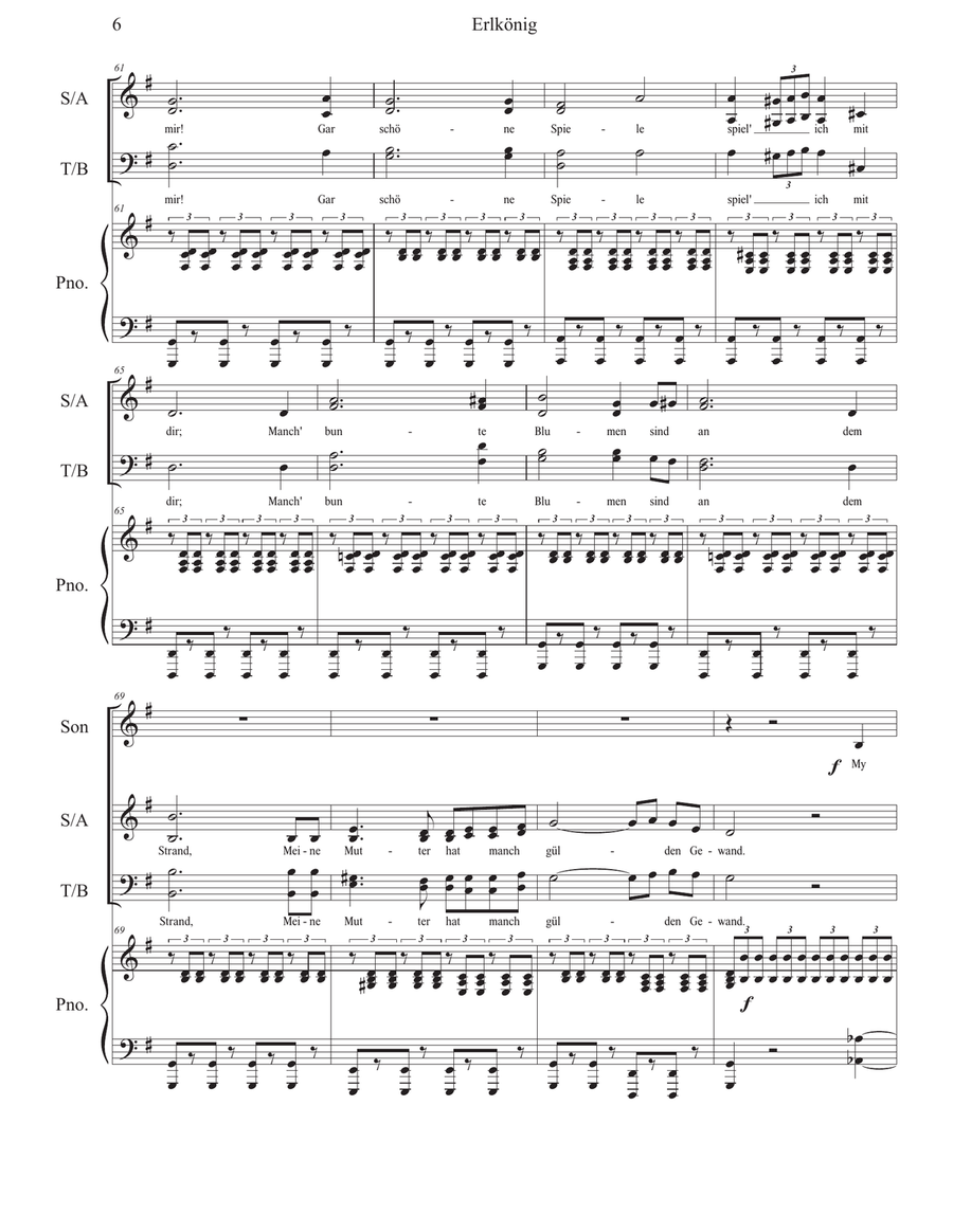 Erlkönig Erlkönig 4-Part scores gallery preview page 6