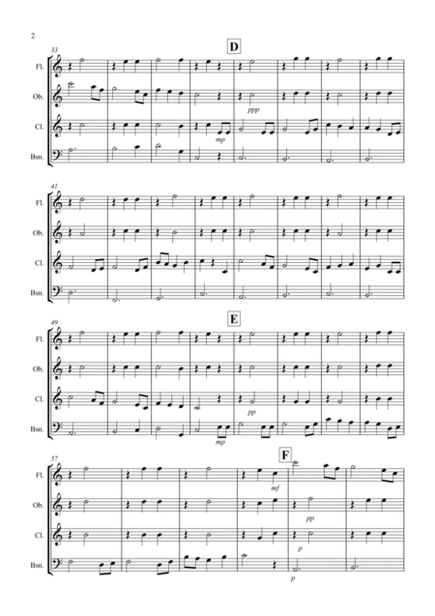 Brahms Lullaby for Wind Quartet image number null