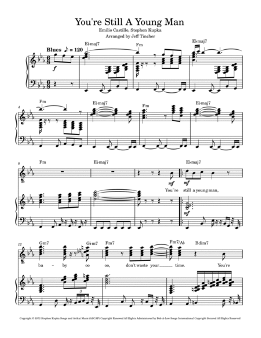 You're Still A Young Man Piano, Vocal, Guitar scores gallery preview page 2