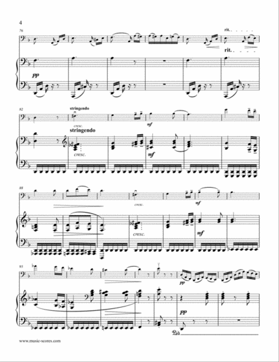 Fur Elise - Cello & Piano Piano scores gallery preview page 4