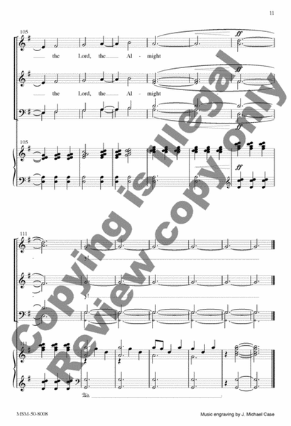 Praise to the Lord, the Almighty (Choral Score) image number null