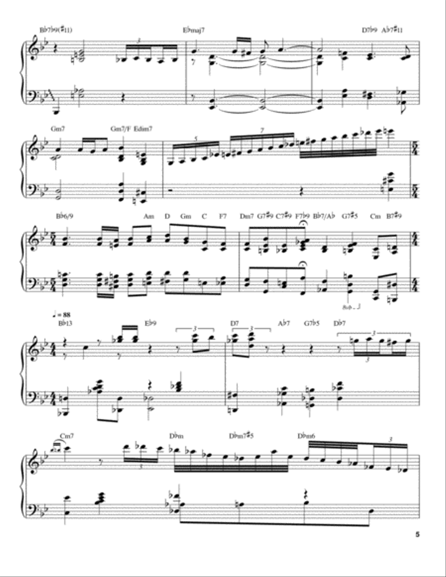 Who Can I Turn To (When Nobody Needs Me) Piano scores gallery preview page 5