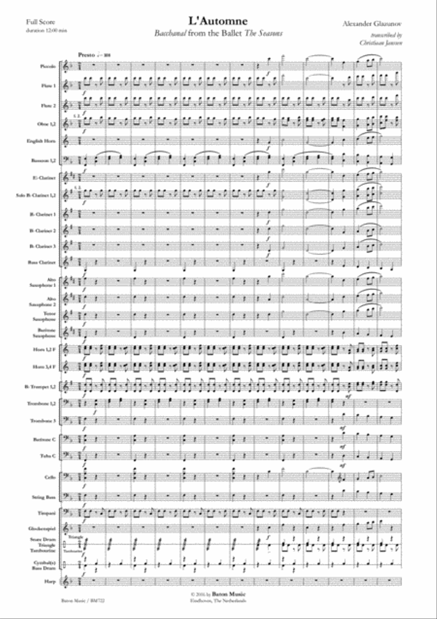 L'Automne Concert Band scores gallery preview page 2