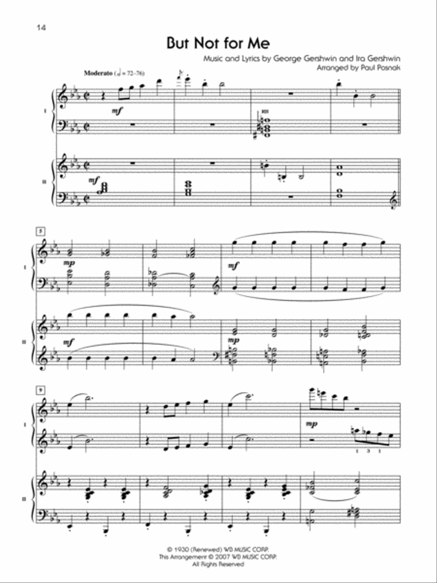 Four Songs by George Gershwin Small Ensemble scores gallery preview page 3