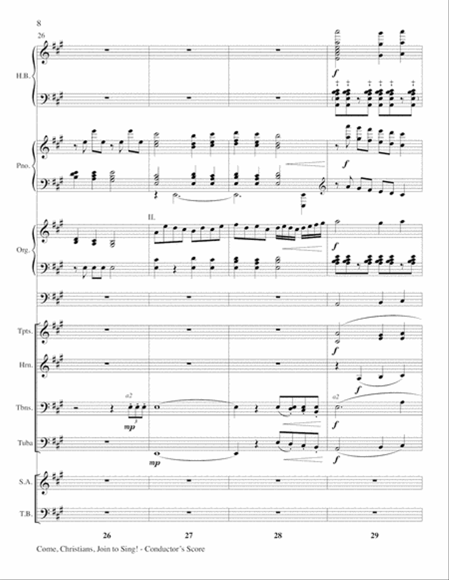 Come Christians, Join to Sing 4-Part scores gallery preview page 8