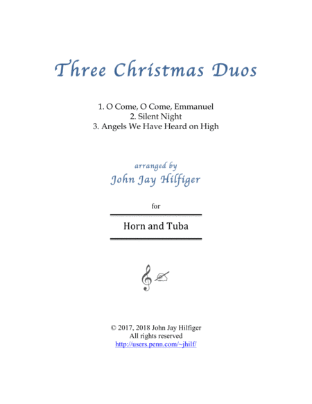 Three Christmas Duos for Horn and Tuba image number null