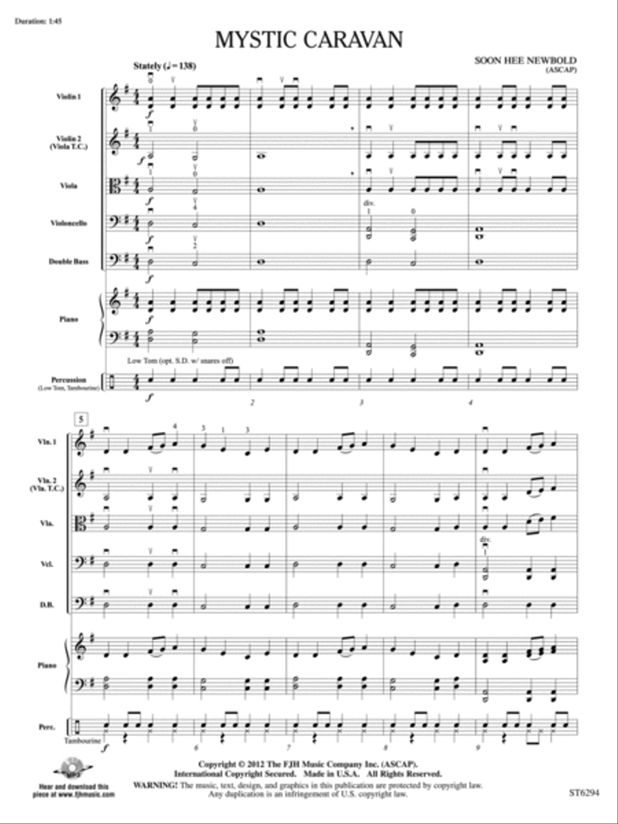 Mystic Caravan: Score Mystic Caravan: Score String Orchestra scores gallery preview page 3