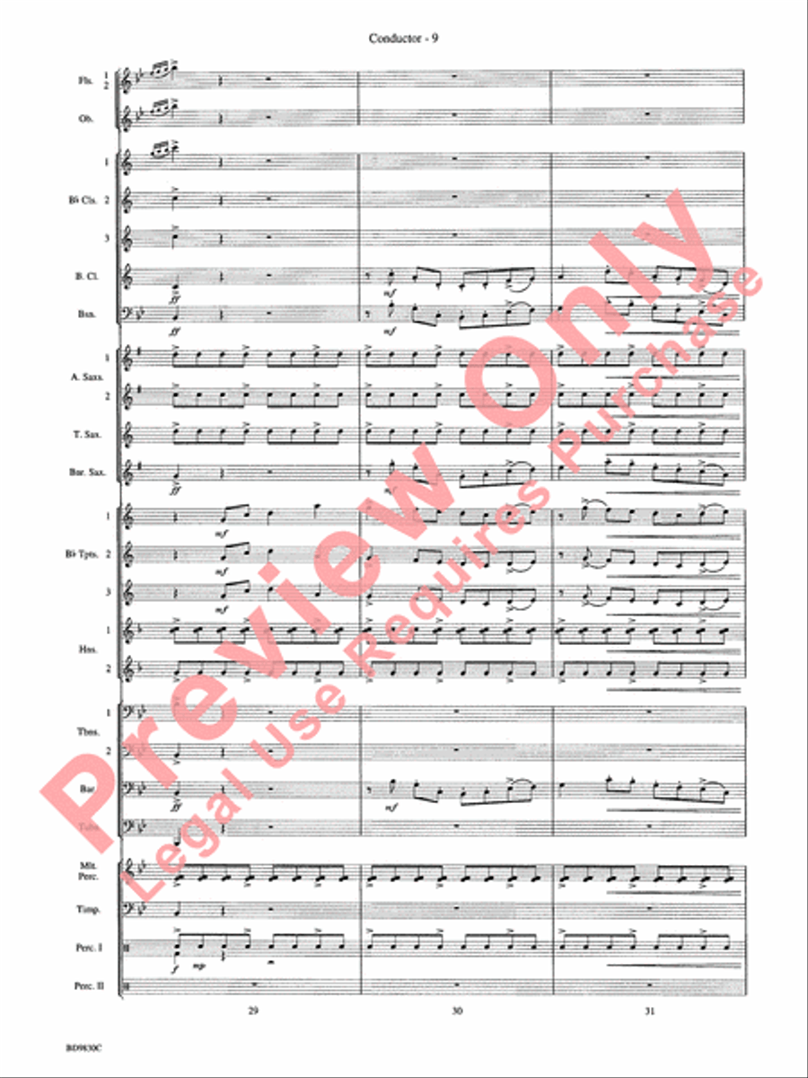 The Spirit of Orpheus (A Sinfonian Celebration) Concert Band scores gallery preview page 12