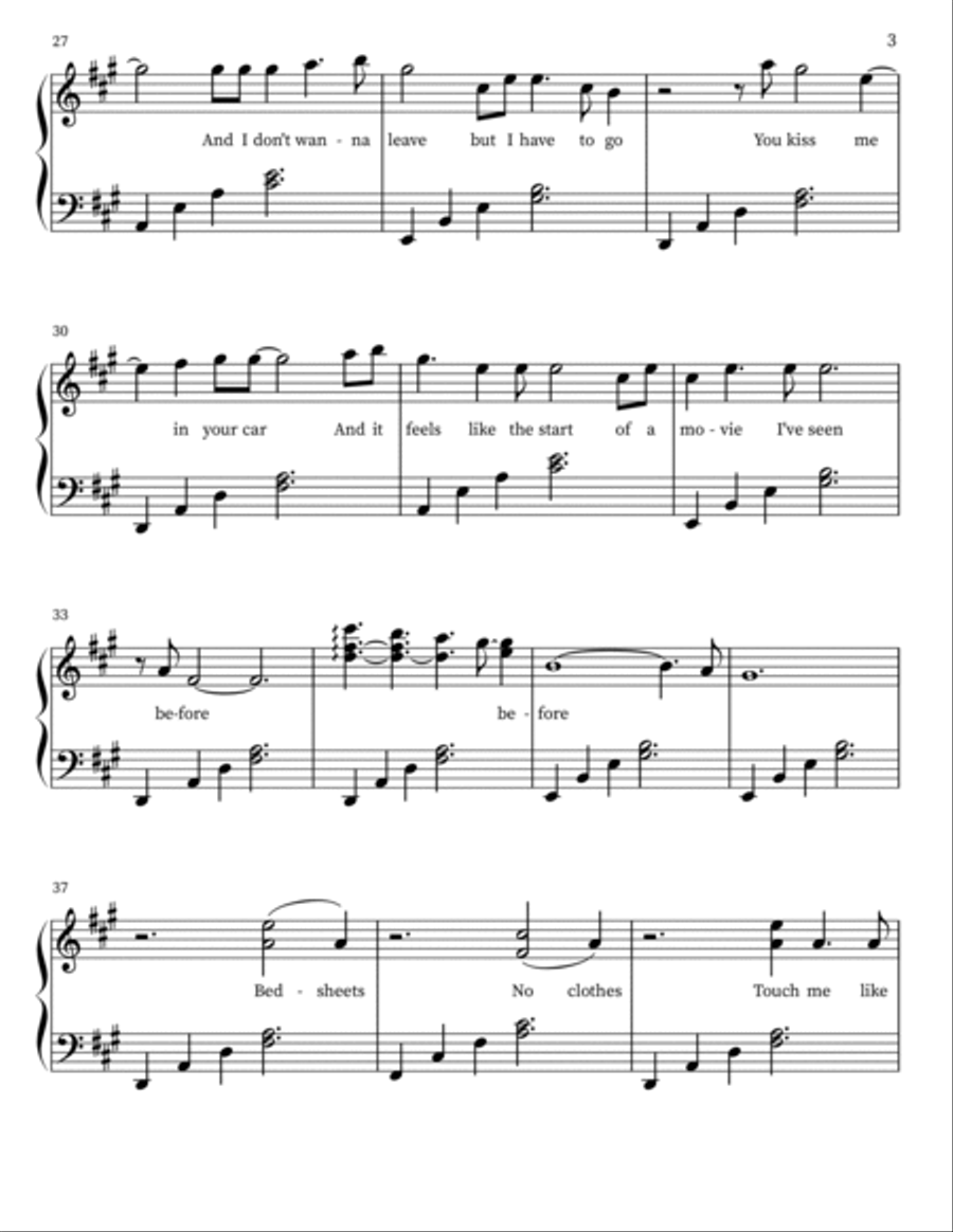 Ceilings Piano Solo scores gallery preview page 3