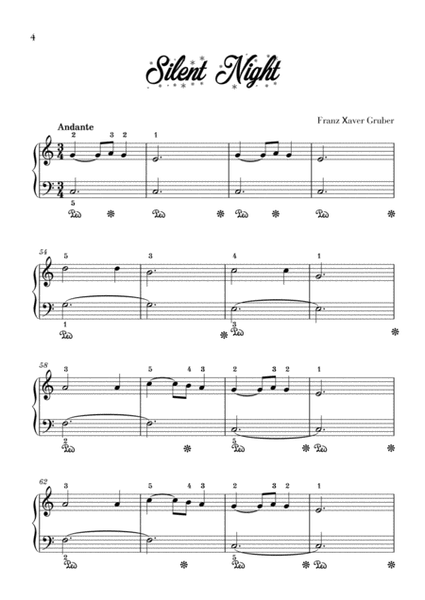 10 Easy Christmas Carols for Piano Beginners (Music for Children)