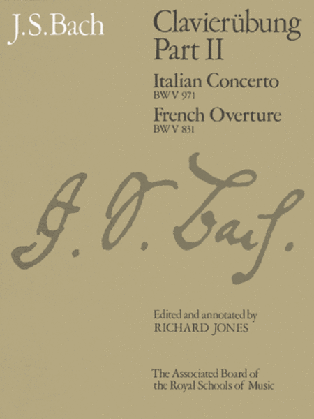 Clavierubung Part II (Italian Concerto French