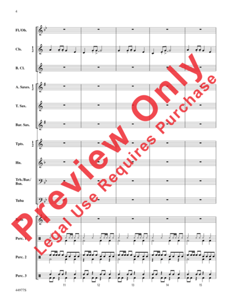 Fiesta on the Housetop Fiesta on the Housetop Concert Band scores gallery preview page 5