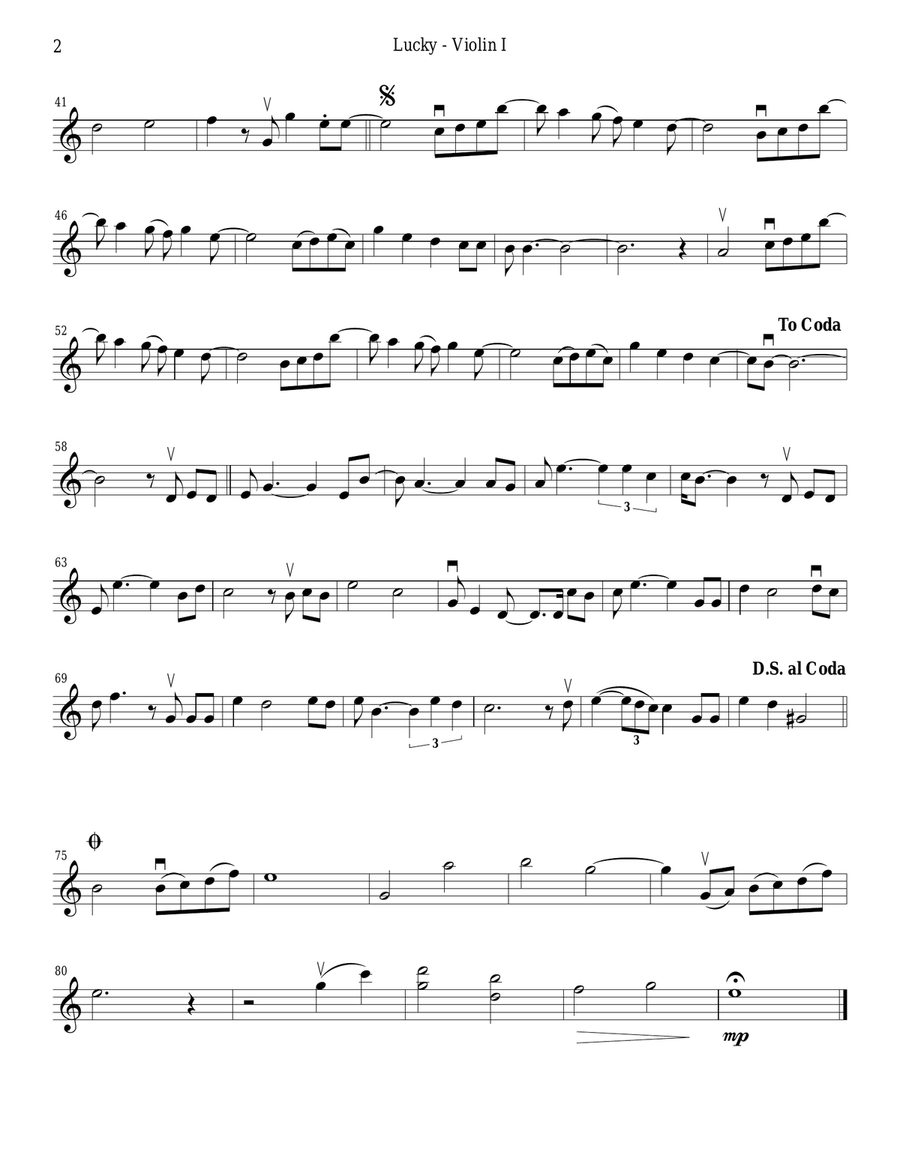 Lucky String Quartet scores gallery preview page 2
