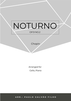 Book cover for NOTURNO OP.9 NO.2 - CHOPIN - CELLO & PIANO