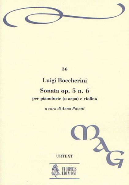Sonata Op. 5 No. 6 for Piano (Harp) and Violin image number null