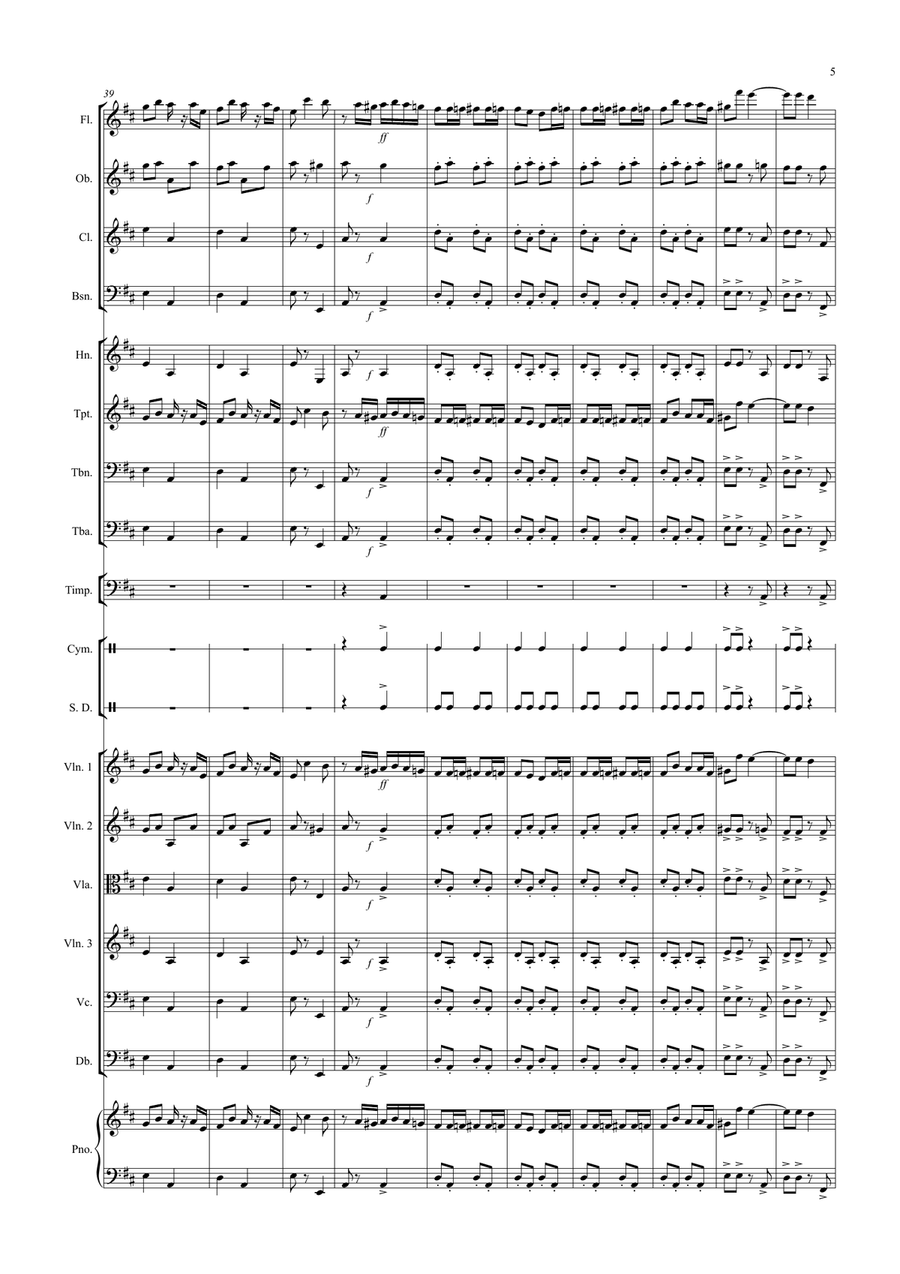 Radetzky March for School Orchestra Full Orchestra scores gallery preview page 5