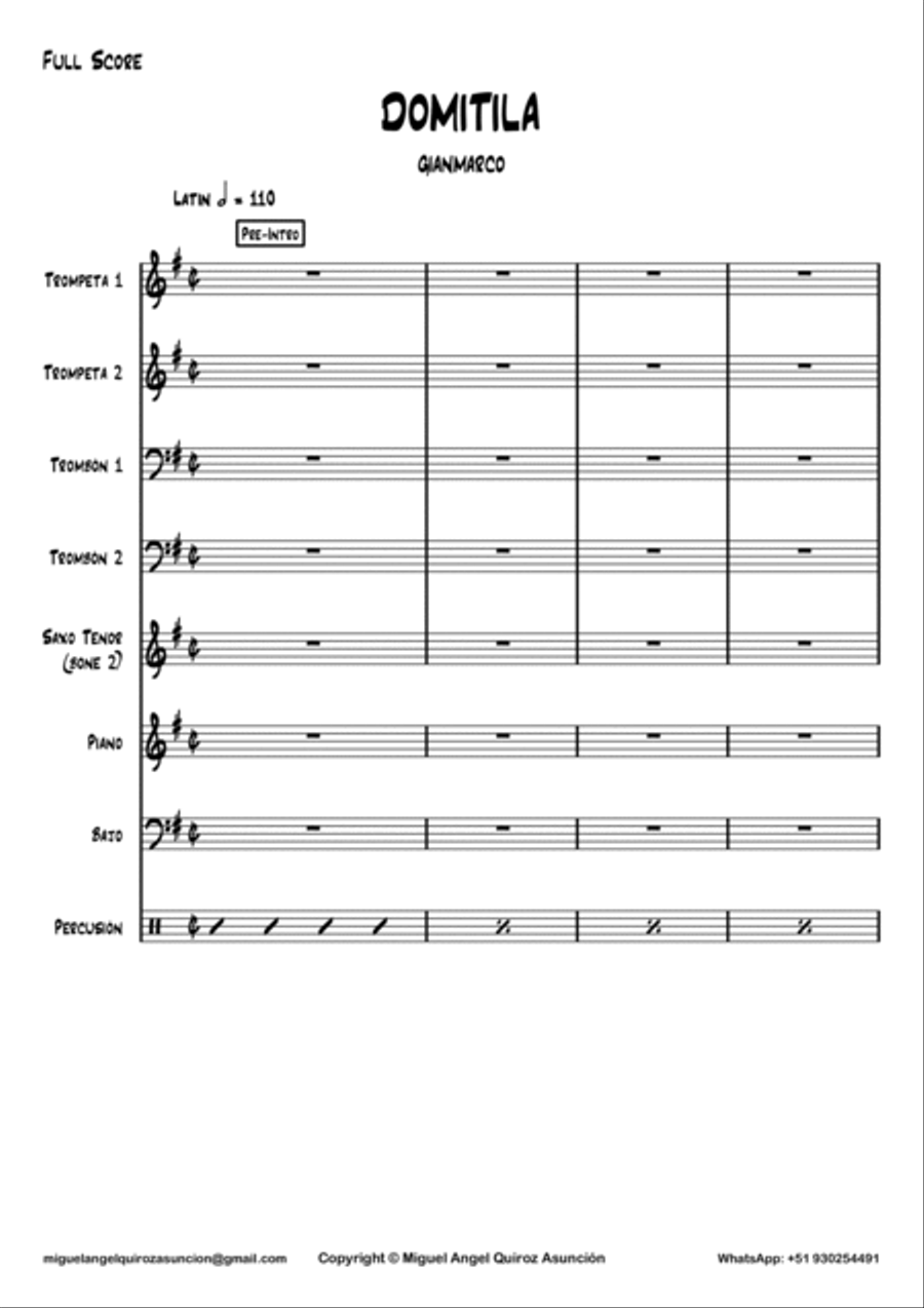 DOMITILA DOMITILA Full Orchestra scores gallery preview page 2