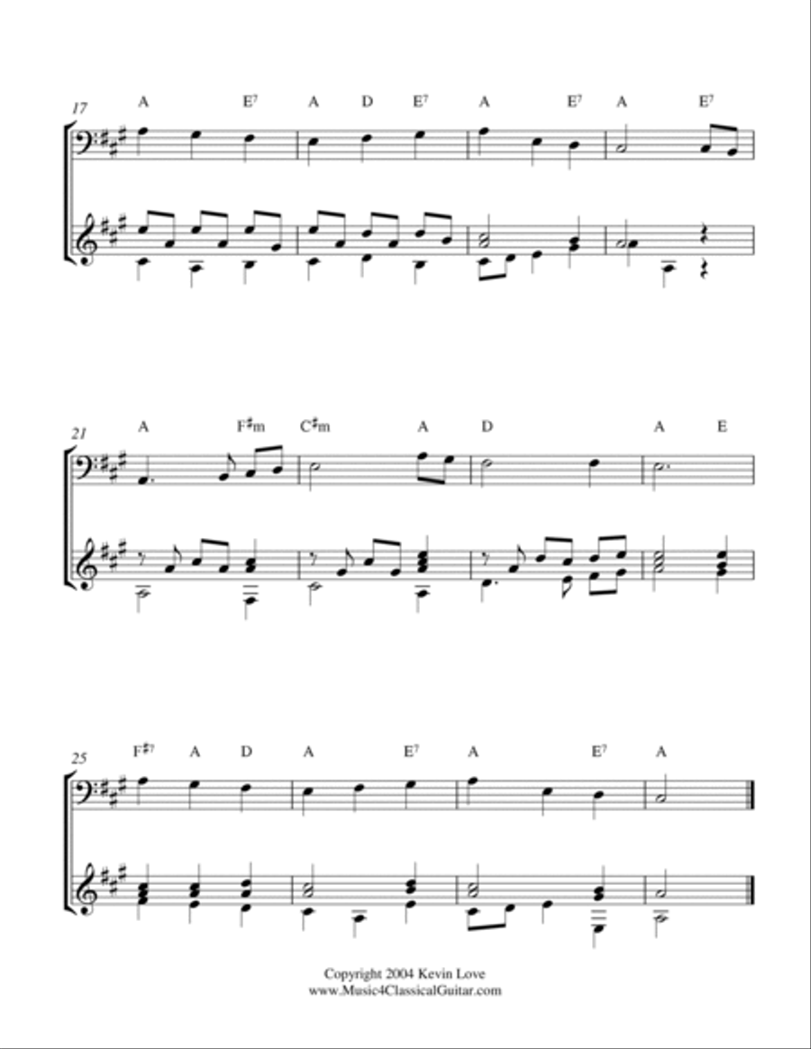 A Christmas Primer (Cello and Guitar) - Score and Parts String Duet scores gallery preview page 4