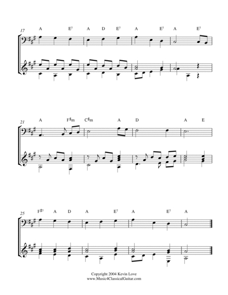 A Christmas Primer (Cello and Guitar) - Score and Parts image number null