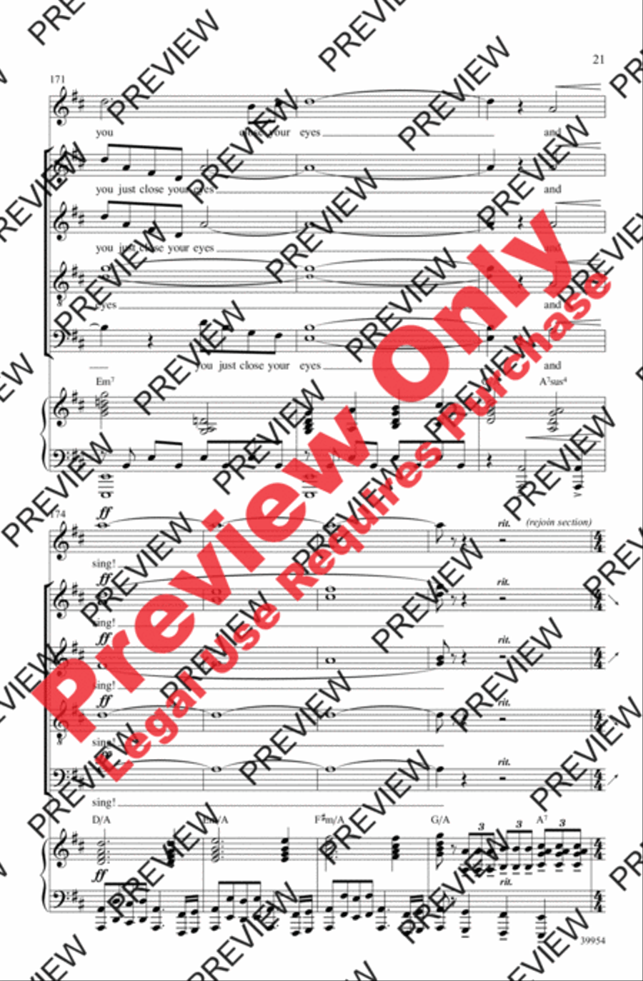 Elf: A Medley from the Broadway Musical - SoundTrax CD (CD only) Choir scores gallery preview page 21