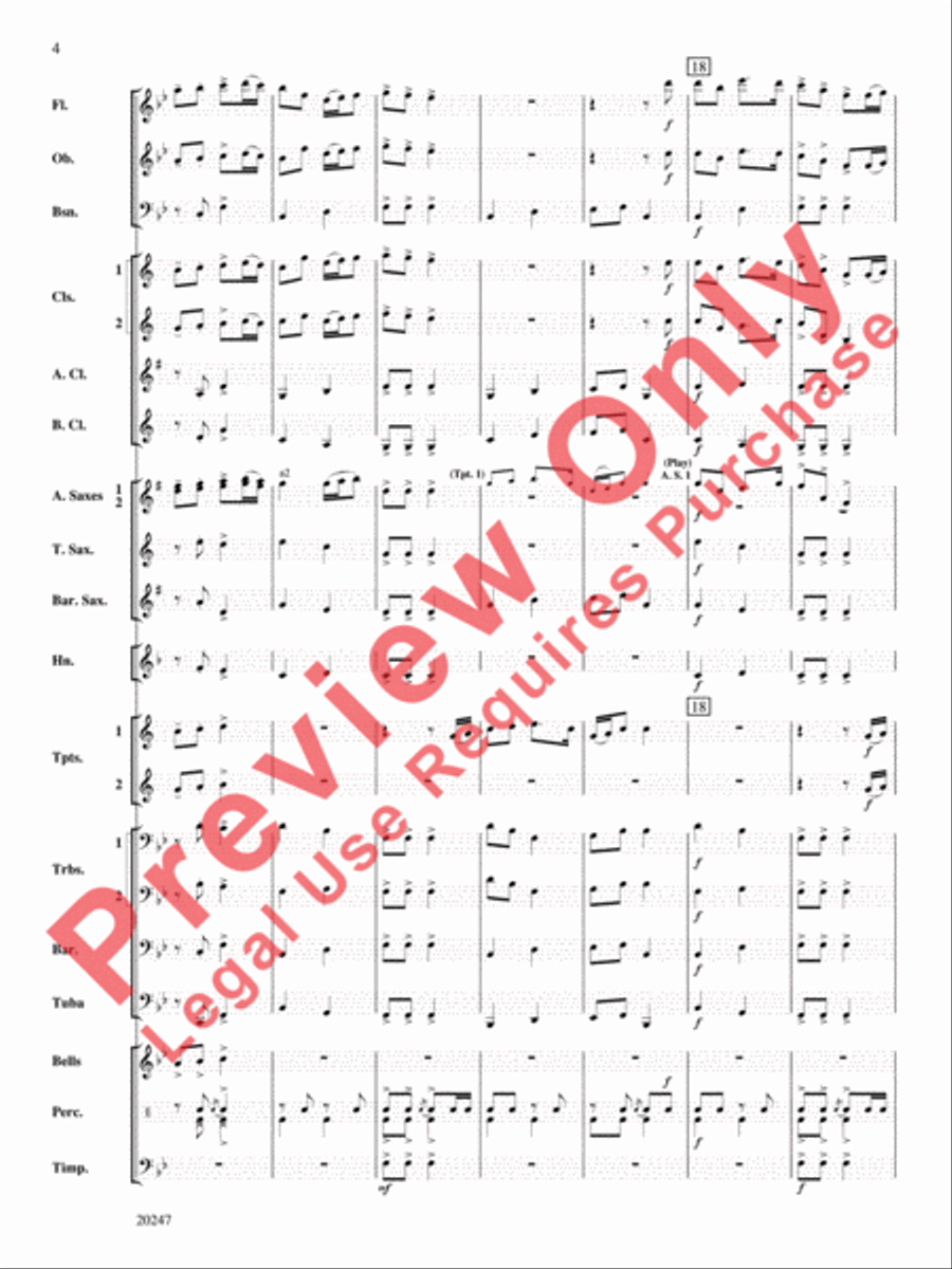 Prairie Schooner Prairie Schooner Concert Band scores gallery preview page 5