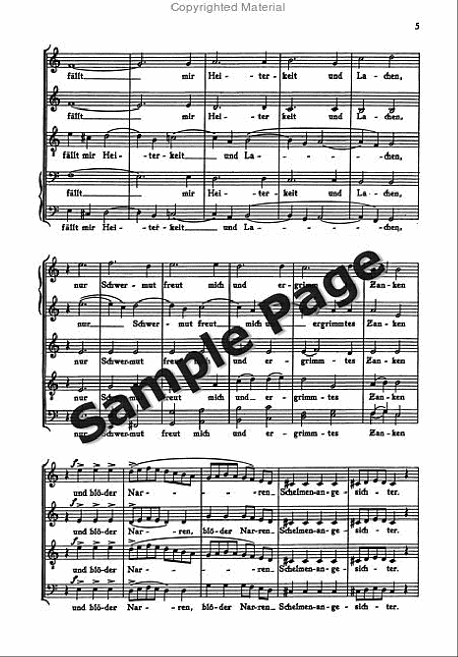 Italienisches Liederbuch 2 Ssatbb 4-Part scores gallery preview page 6