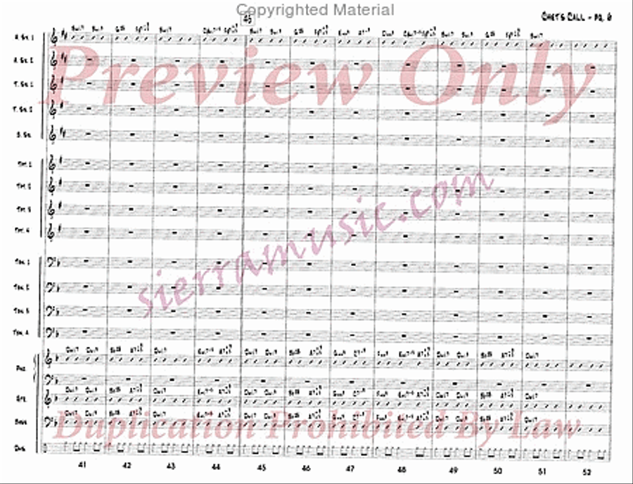 Chet's Call Chet's Call Big Band scores gallery preview page 7