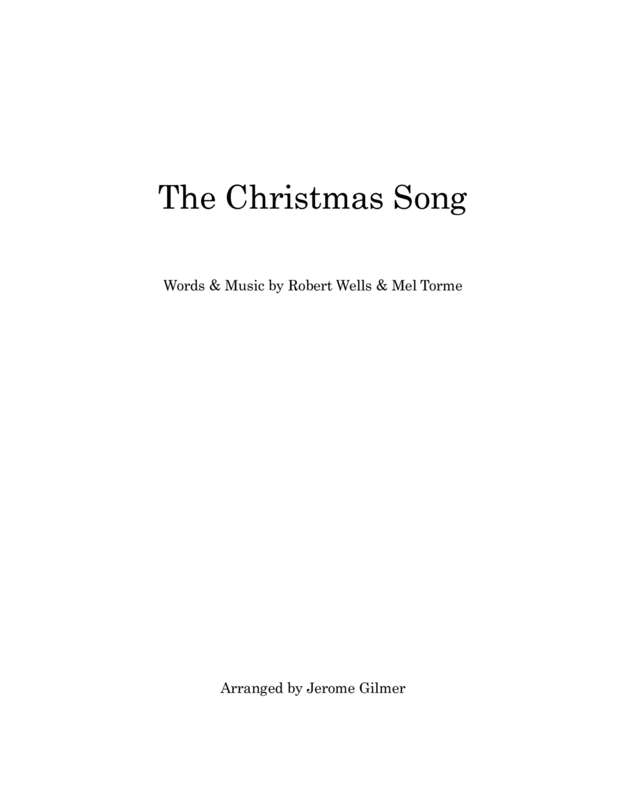 The Christmas Song (chestnuts Roasting On An Open Fire) Piano Solo scores gallery preview page 1