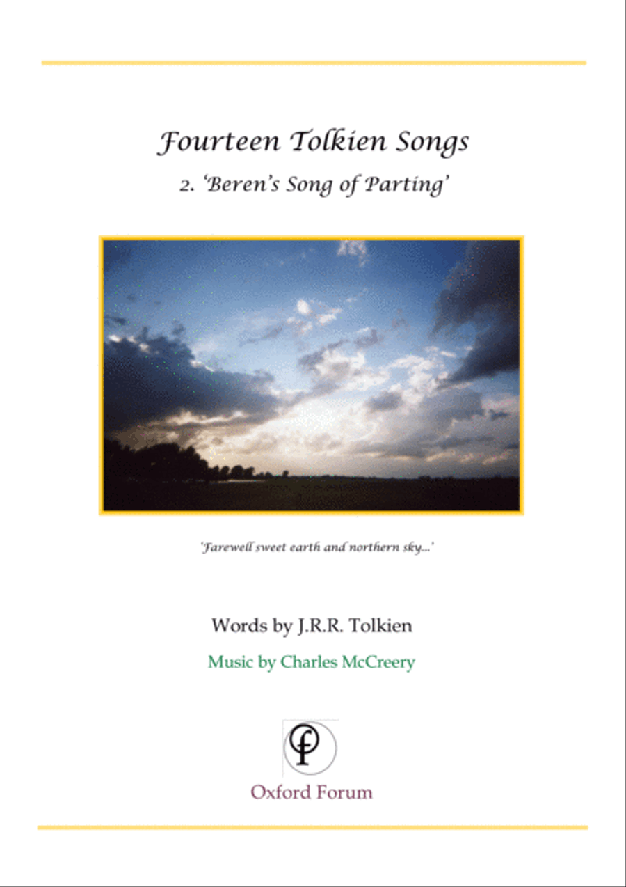 Tolkien Song: Beren's Song of Parting SSA scores gallery preview page 1