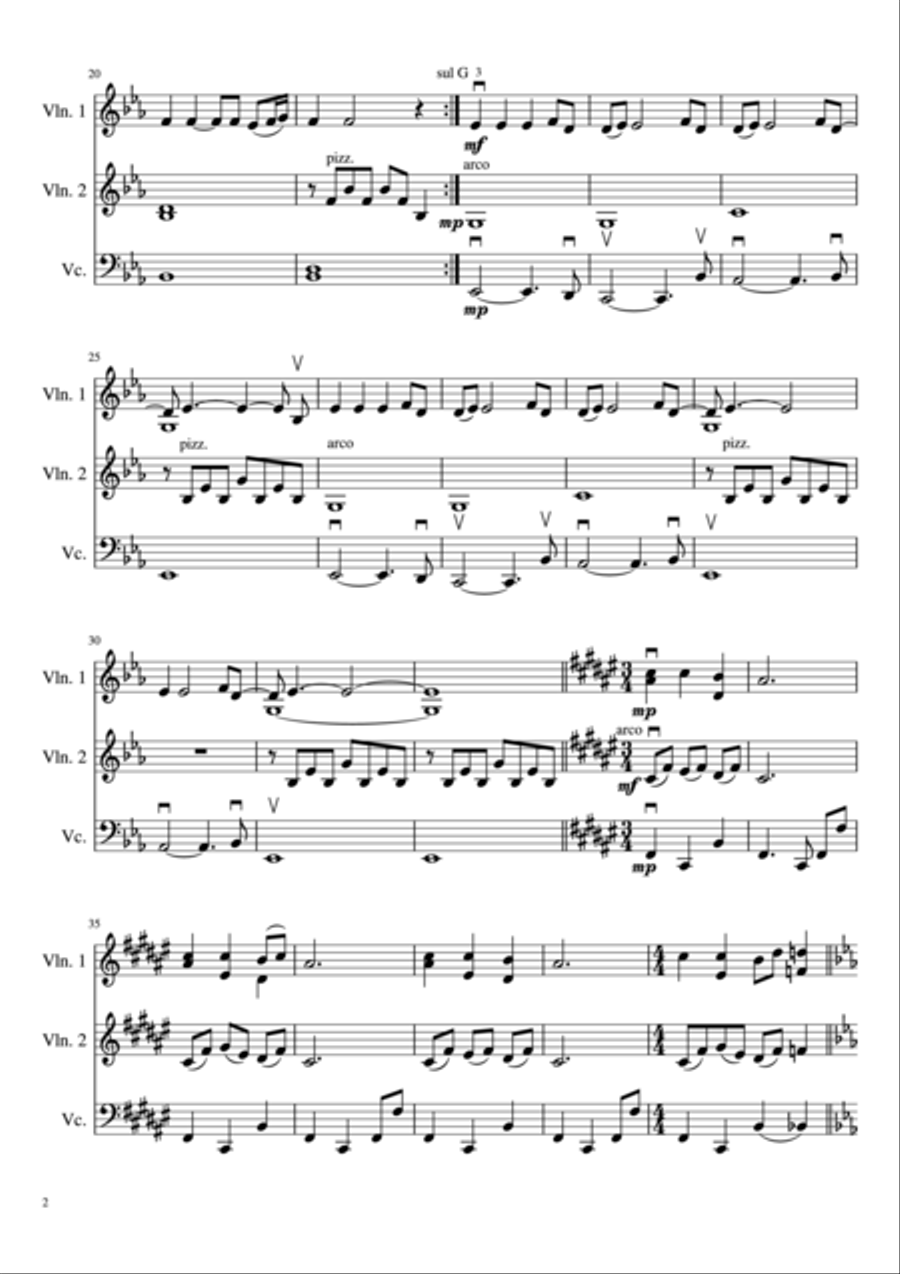 Only Time String Trio scores gallery preview page 3