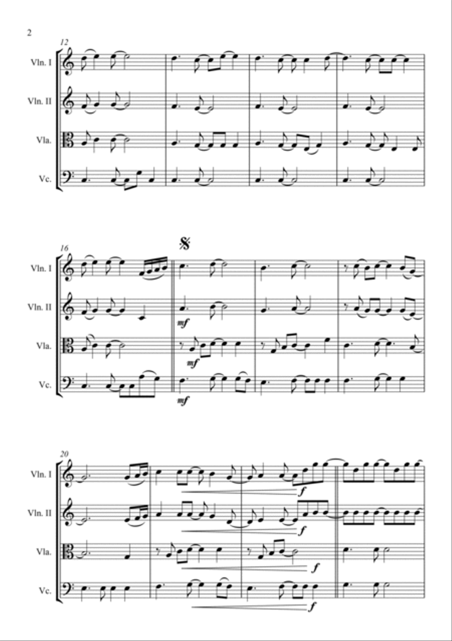 Time After Time Time After Time String Quartet scores gallery preview page 5