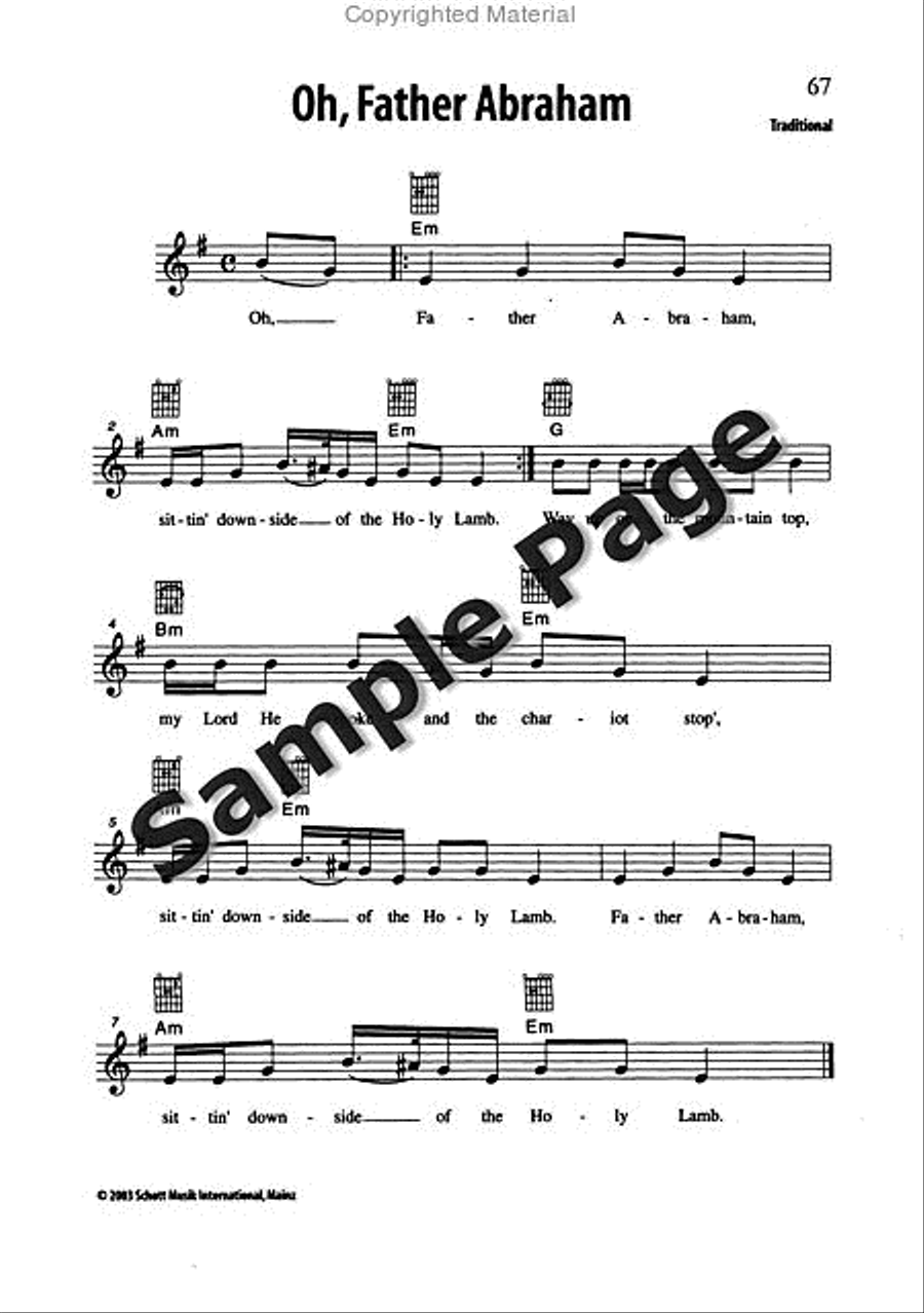 Best of Spirituals & Gospels Acoustic Guitar scores gallery preview page 68