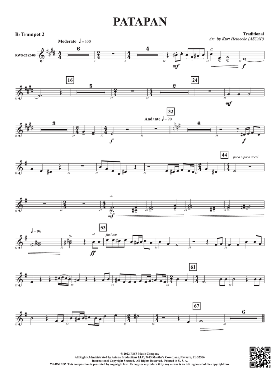 Patapan: 2nd B-flat Trumpet