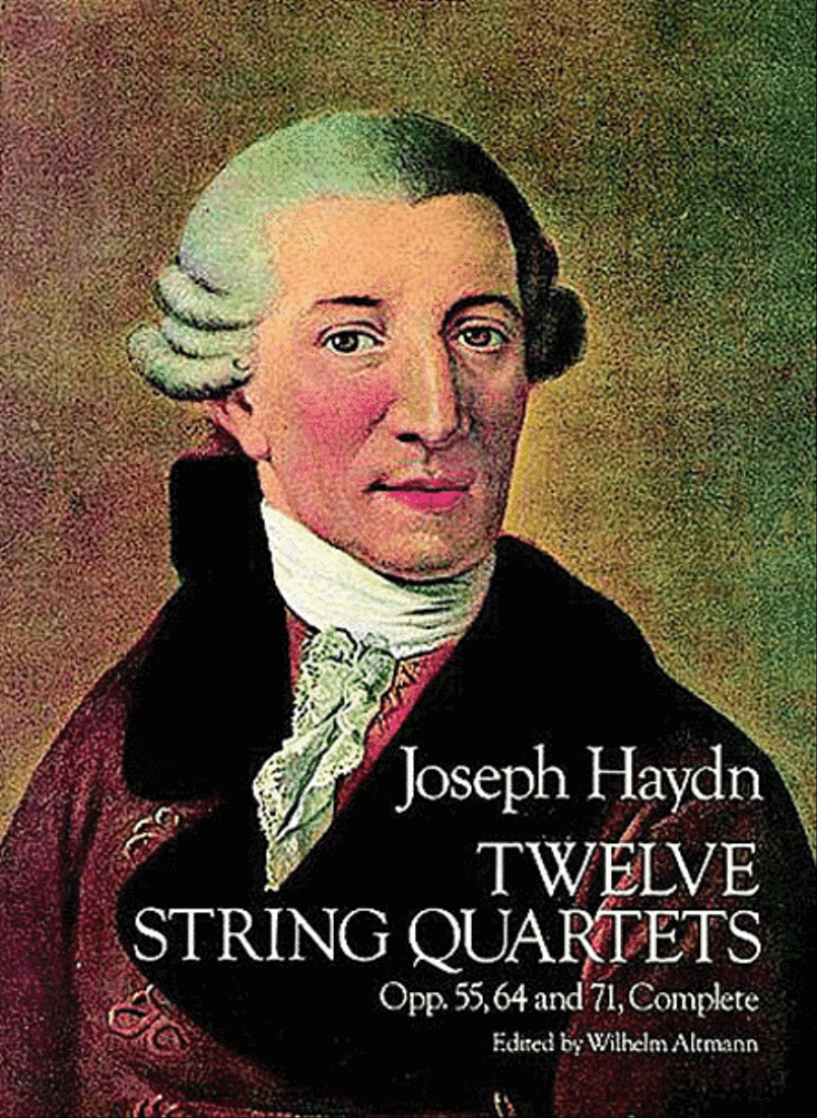 Twelve String Quartets, Opp. 55, 64 and 71, Complete String Quartet scores gallery preview page 1