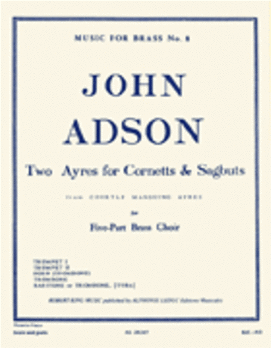 2 Ayres (quintet-brass) School and Community scores gallery preview page 1