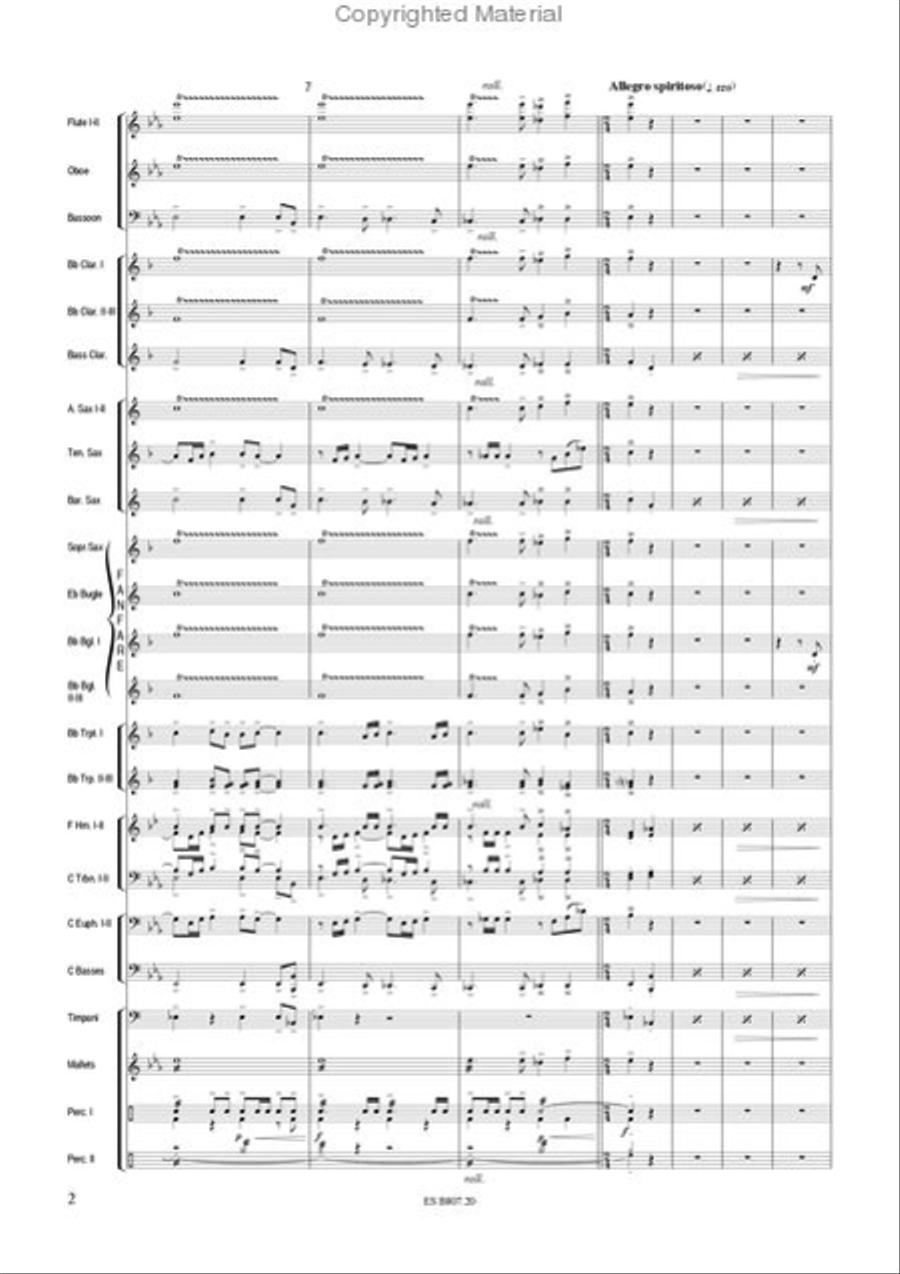 Contest Music Concert Band scores gallery preview page 4