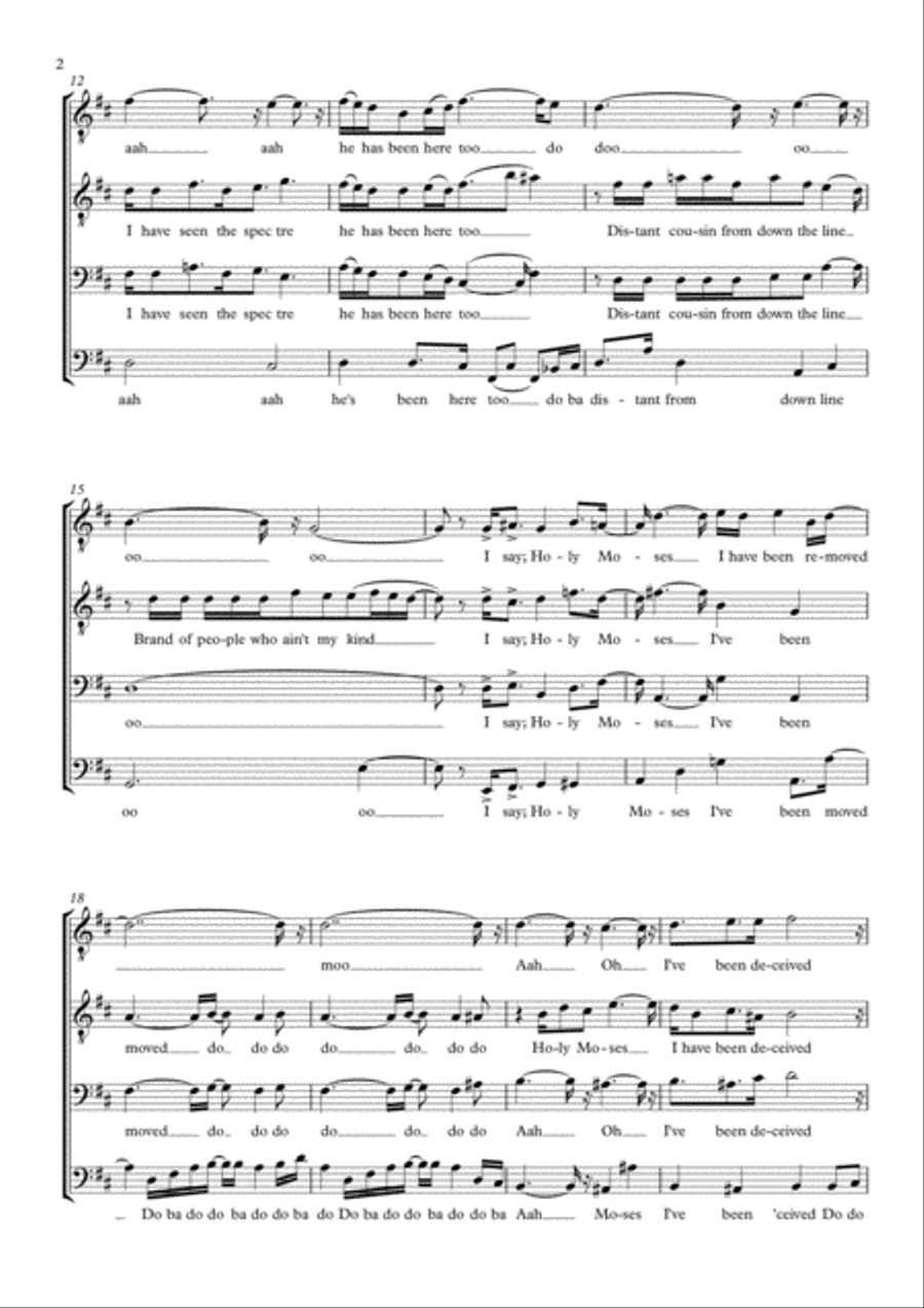 Border Song Border Song TTBB scores gallery preview page 2
