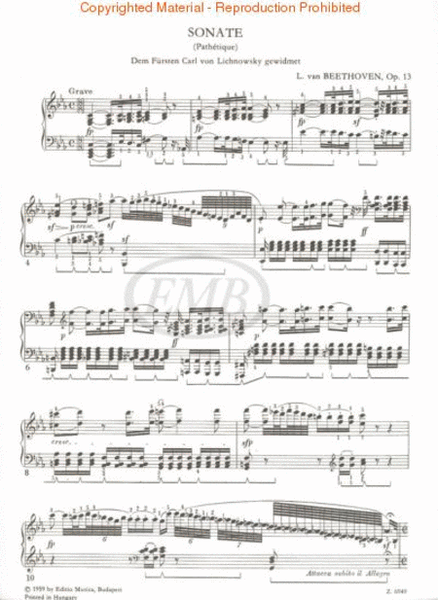 Sonata, Op. 13, C minor ("Pathetique")
