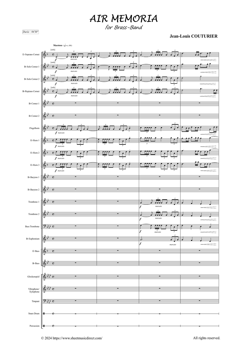 AIR MEMORIA Brass Band scores gallery preview page 5