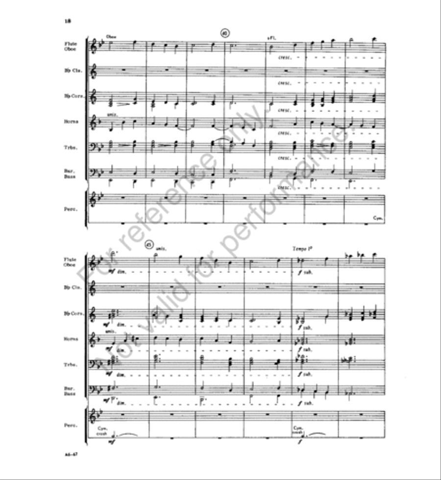 Three Christmas Miniatures Concert Band scores gallery preview page 17
