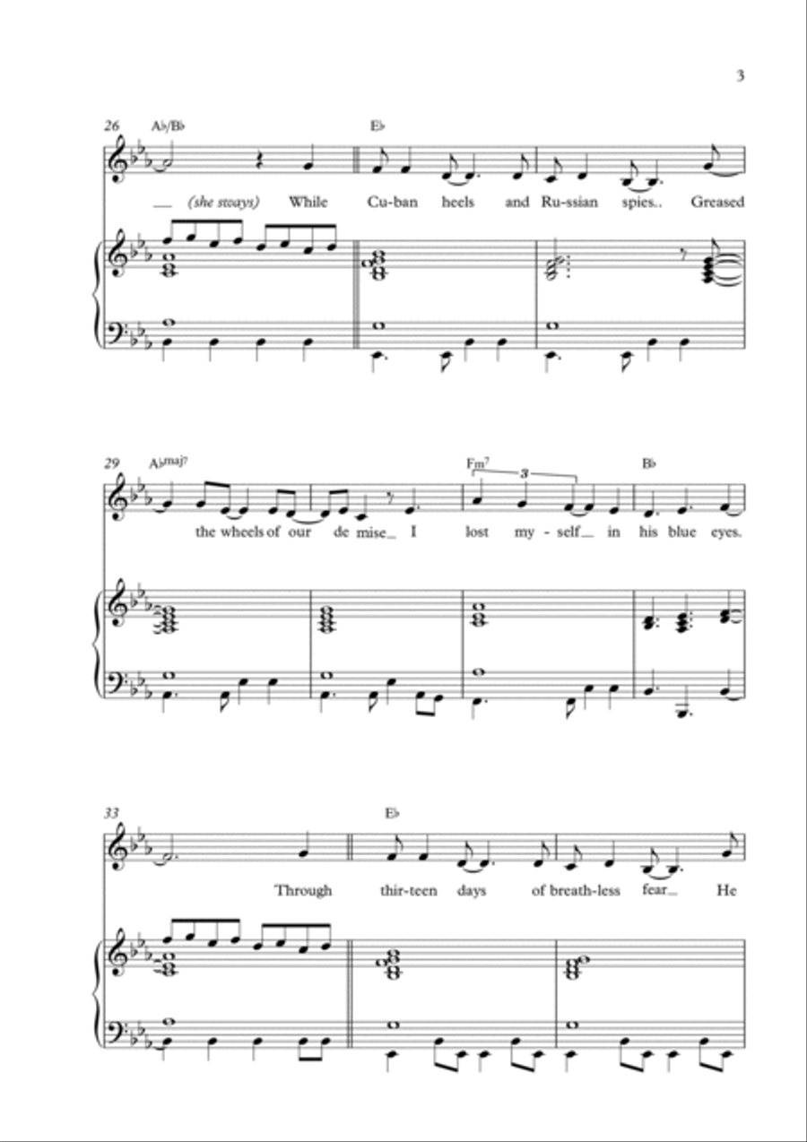 HAPPY AT THE END (of the world) Voice scores gallery preview page 3