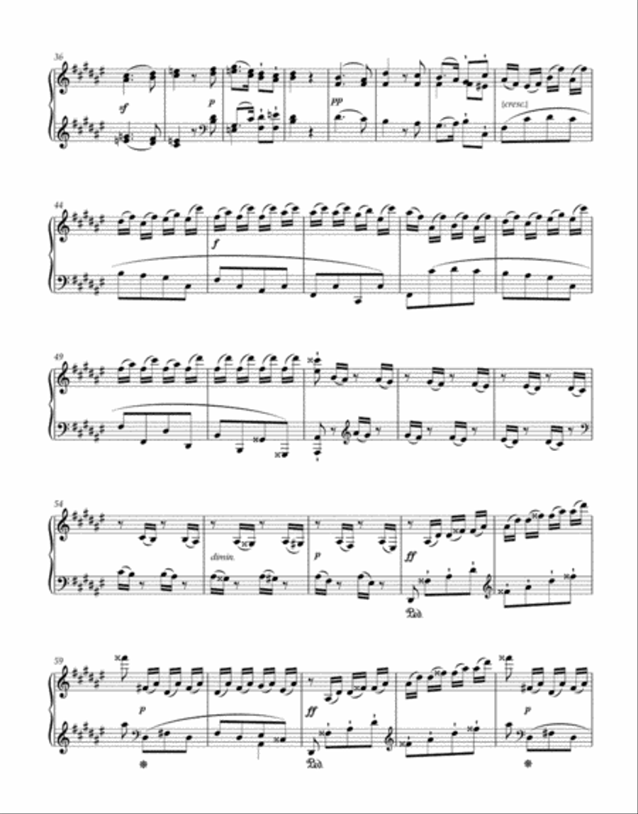 Sonata in F-sharp major for Pianoforte op. 78 Piano Solo scores gallery preview page 3