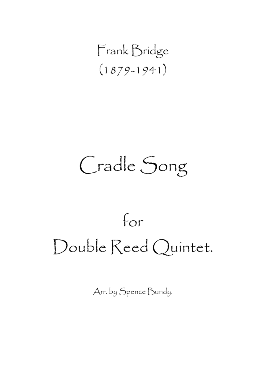 Cradle Song Woodwind Ensemble scores gallery preview page 1