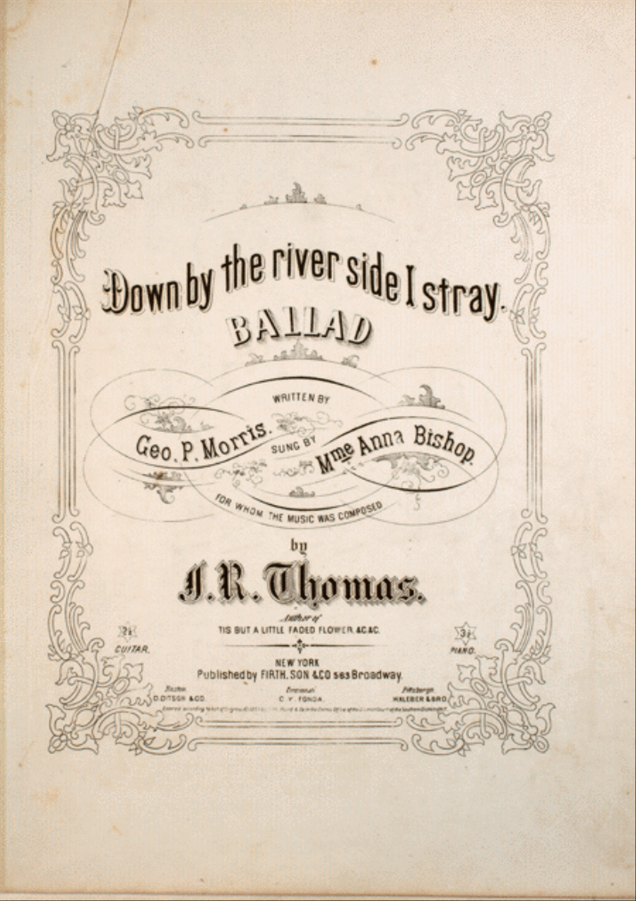 Down By the River Side I Stray. Ballad Voice scores gallery preview page 1